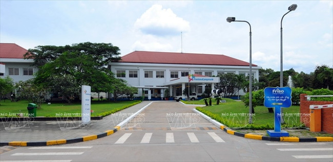 L'usine de la société Friesland Campina Vietnam, dans la province de Binh Duong.