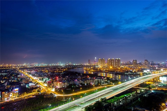 Ho Chi Minh-Ville au crépuscule