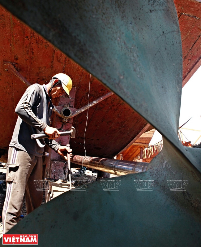 Hélice d’un chalutier de près de 1.000 CV.