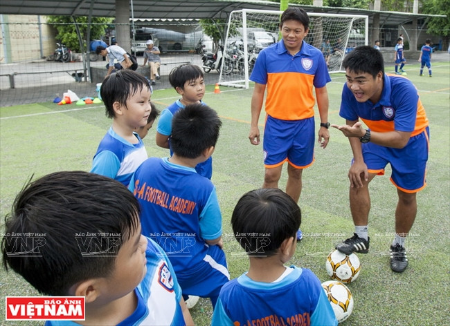 Joie lors de l’entraînement. 