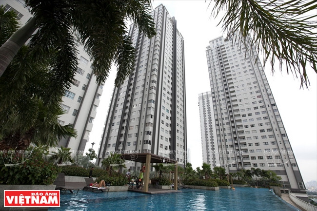 Situé dans le district 8, le complexe Harbour City a été construit par le promoteur immobilier Novaland. Photo: Kim Phuong / VNP.