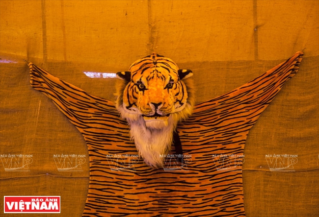 Un objet de décoration dans la tente des généraux.