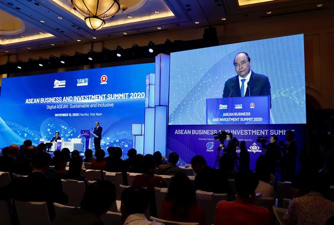 Cet événement est co-organisé par la Chambre de Commerce et d'Industrie du Vietnam (VCCI) et le Conseil consultatif des entreprises de l'APEC (ABAC). Photo: VNA