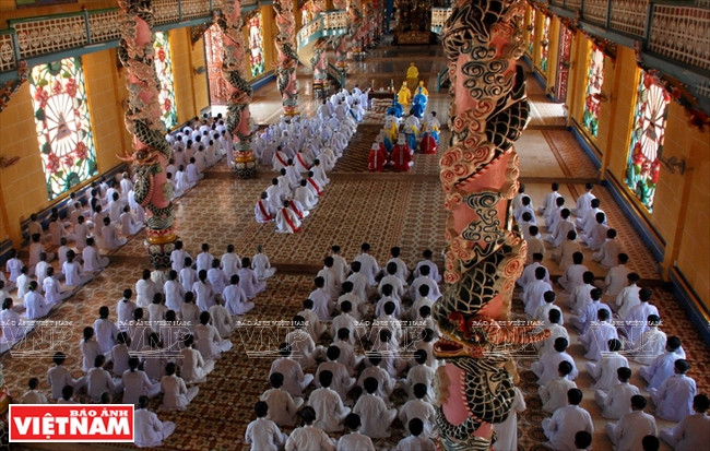 Une messe au Saint-Siège à Tây Ninh.