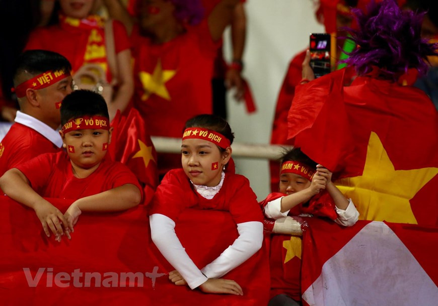  Les supporteurs ne peuvent pas se satisfaire d'un match nul. Photo: Vietnam+