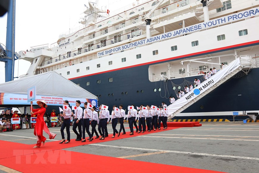  La délégation des jeunes du Japon.