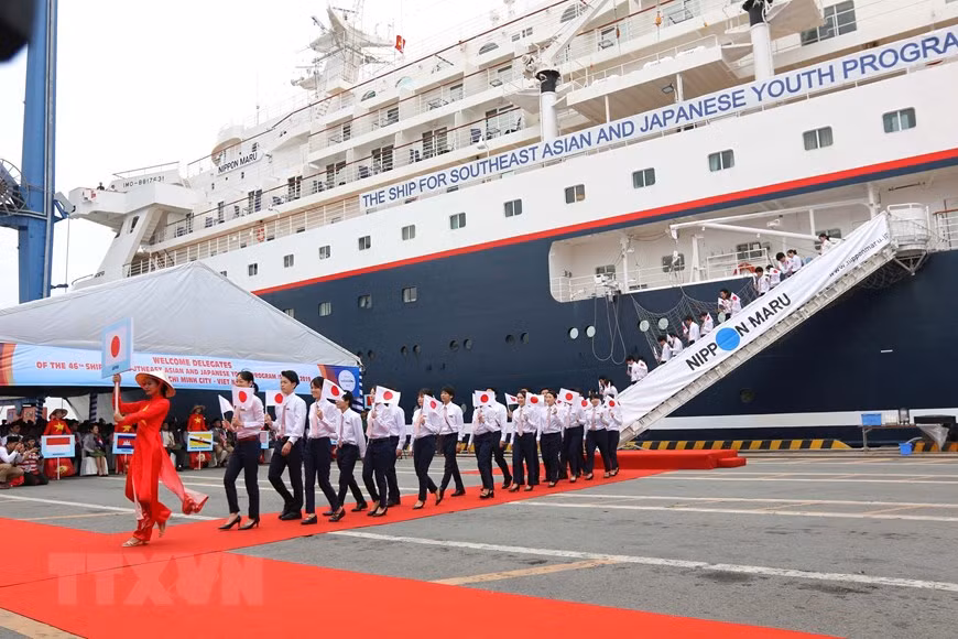  La délégation des jeunes du Japon. 