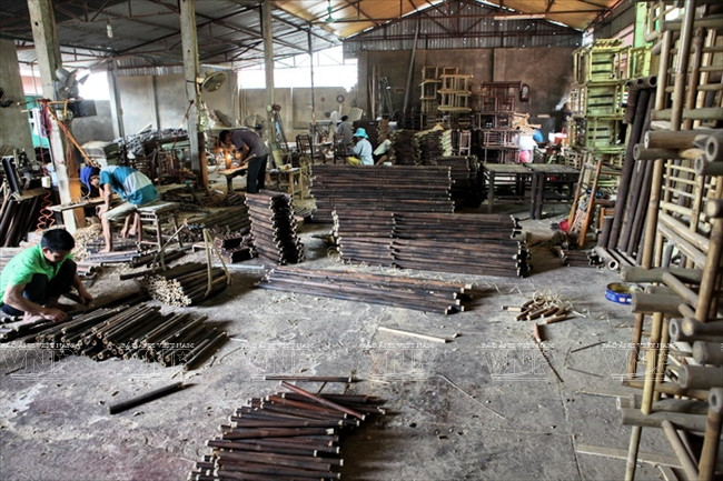 Les ateliers de Xuan Lai reçoivent beaucoup de commandes. 