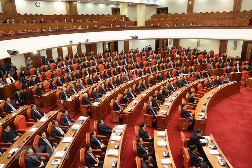 Le 14e Plénum du Comité central du Parti du 12e mandat s’est ouvert le 14 décembre. Photo: VNA 