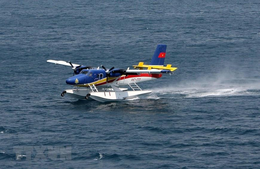 Un hydravion DHC-6 de la Brigade d'aéronautique navale 954 dans un exercice