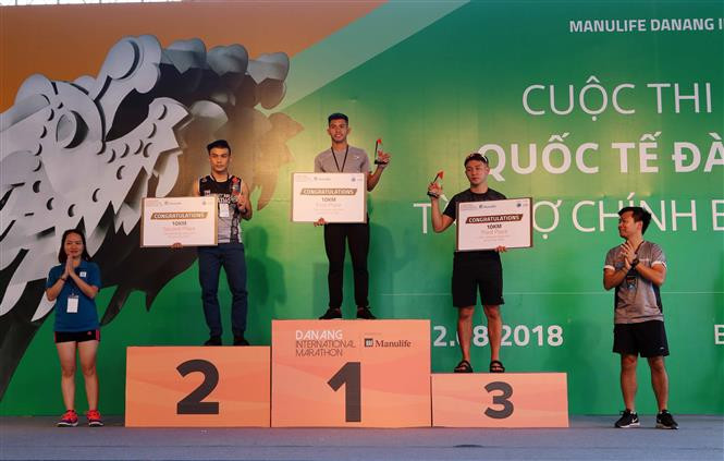 En 10km masculin, les premier et deuxième prix sont revenu aux Vietnamiens Le Dinh Tuan et Le Cong Bang, le troisième prix au Sud-coréen Kim Seongwon.