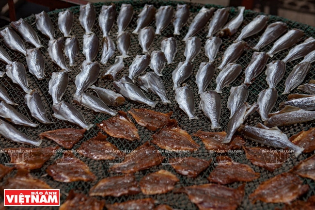 Des fruits de mer séchés.