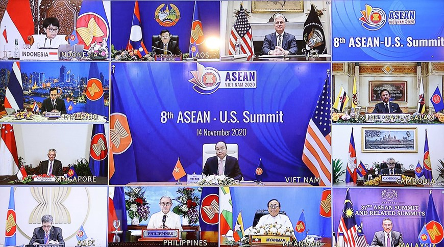 Le 8e Sommet ASEAN-Etats-Unis s'est tenu en ligne. 