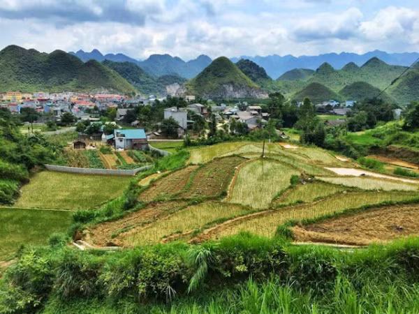 Le circuit moto à Ha Giang, à l’extrême Nord du Vietnam, est l’une des expériences préférées de Pete Vrouras. Les chemins de la province serpentent autour des montagnes calcaires, traversant vallées et rizières en terrasse et menant au bourg. 