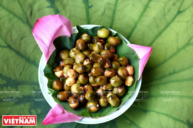 Des graines de lotus utilisées en cuisine.