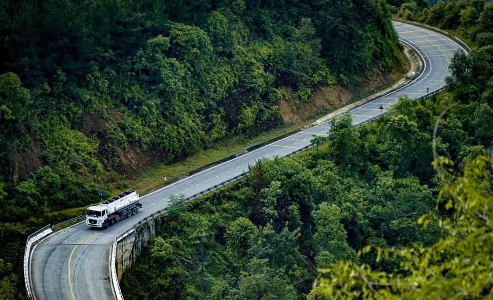 Une section du col de Pha Din.