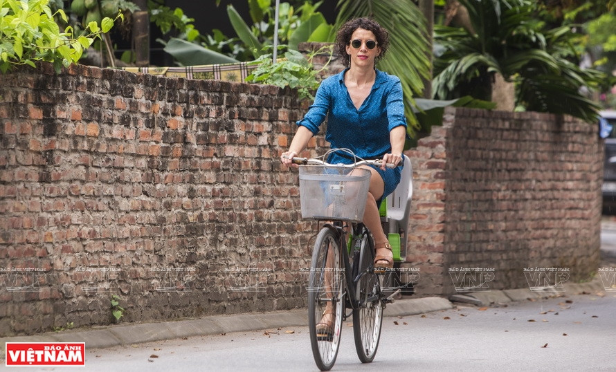 Anne Sophie aime la nature et les habitants vietnamiens.