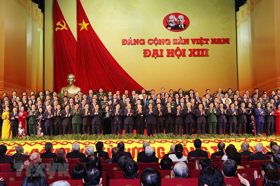  Les membres du Comité central du Parti communiste du Vietnam (13e mandat). Photo : VNA