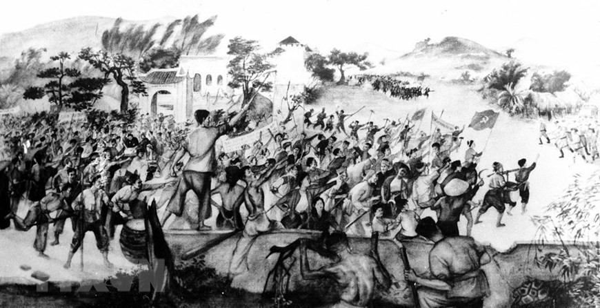  La poussée révolutionnaire 1930-1931 sous la direction du Parti dont l'apogée était le mouvement soviétique de Nghe Tinh, a ébranlé la domination de l'impérialisme français et ses hommes de main, créant des zones révolutionnaire dans certaines régions. Photo : Archives/VNA