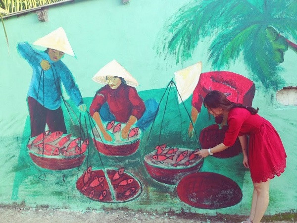 ...et des images familières des villages vietnamiens.