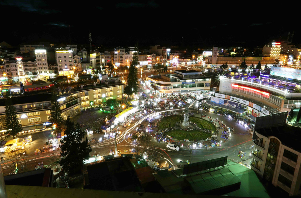 Marché nocture de Da Lat.