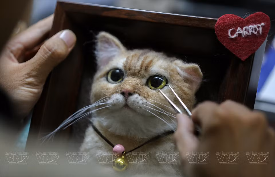 Travaillant dans le domaine de l'architecture et aimant les chiens et les chats, The Vo réalise de superbes sculptures d'animaux en 3D.
