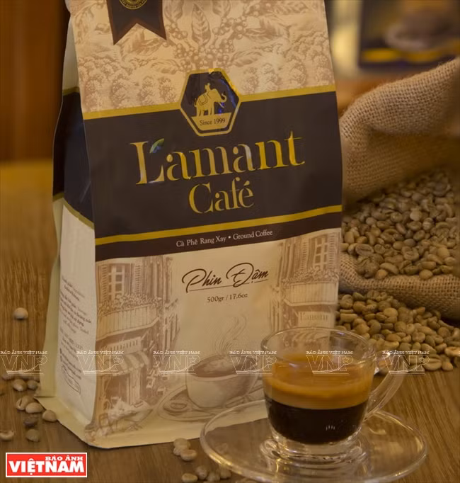 Café moulu de L’amant Café.