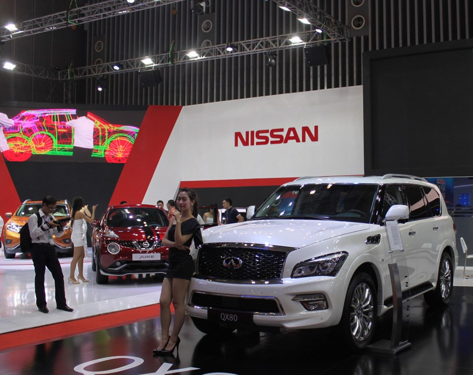 Les quatre modèles de Nissan sont SUV, Teana, Juke et NP300.