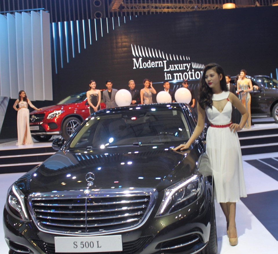 La berline S500L de Mercedes.