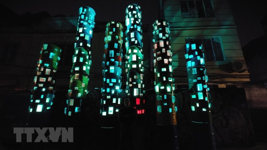 Un oeuvre du scupteur Nguyen Ngoc Lam.