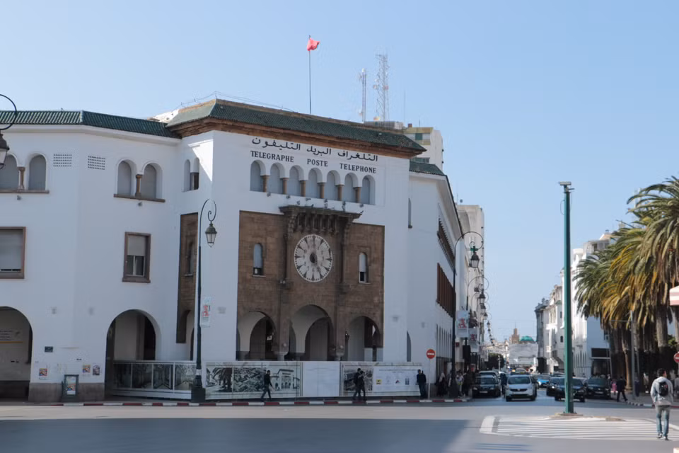 La poste centrale de Rabat.