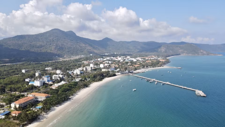 Une vue partielle du district insulaire de Con Dao, dans la province de Ba Ria - Vung Tau au Sud. 