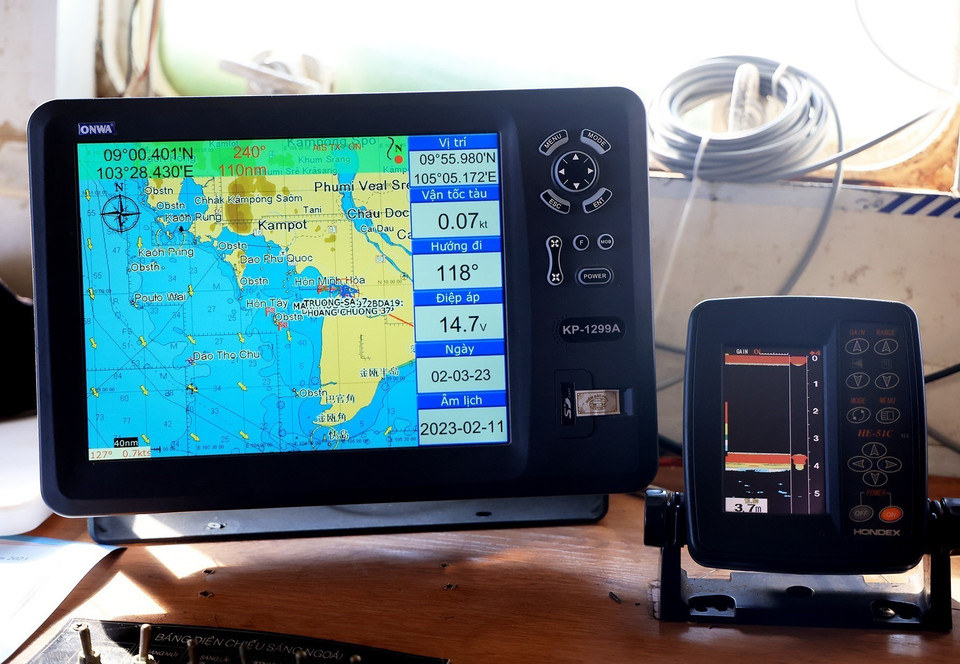Le système de surveillance des navires ou dispositif de repérage GPS installé sur les navires de pêche. 
