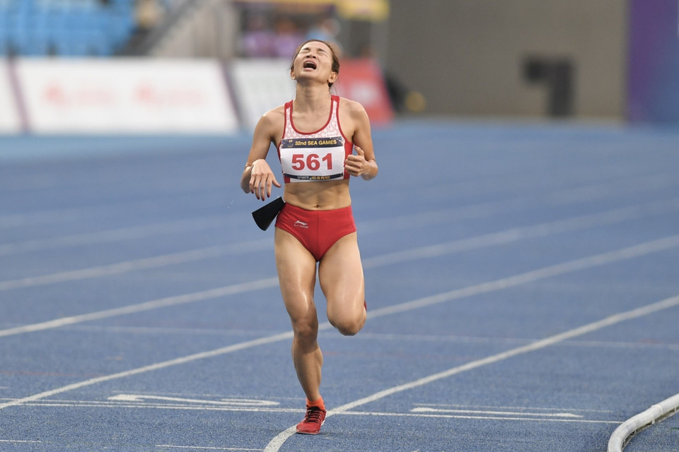 Nguyên Thi Oanh, une fierté de l’athlétisme vietnamien aux SEA Games 32. 