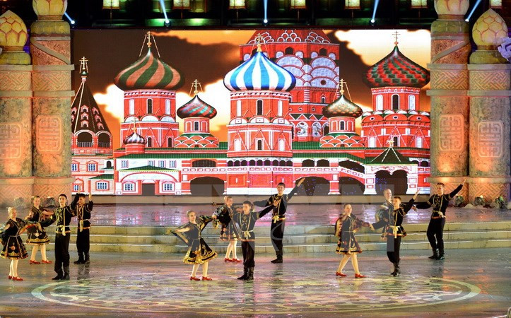 Représentation d'artistes russes. 