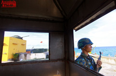 Un soldat sur l’île d’An Bang 