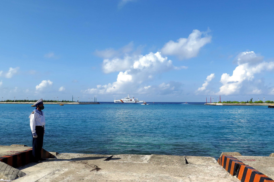 L'écluse de l'île de Sinh Tôn. Photo: VNA
