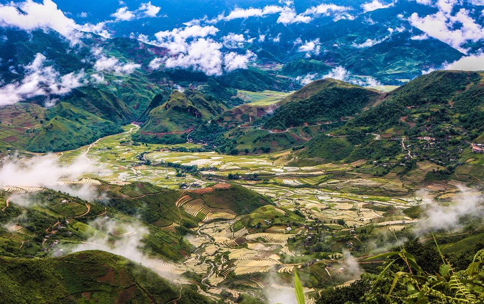 Col de Khau Pha - endroit idéal pour la chasse aux nuages au Vietnam. Photo: VNA