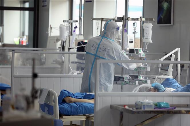 L'hôpital de 500 lits est destiné à la collecte et au traitement des patients sévères et critiques de Covid-19 à Hanoï et de quelques provinces septentrionales. Photo: VNA