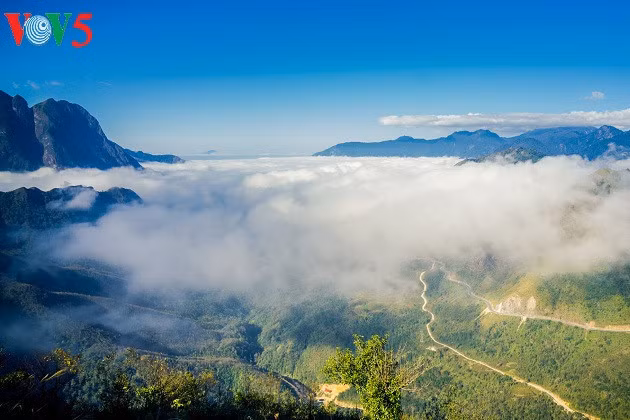 Il suffit de monter au milieu du col O Quy Ho pour assister à ce magnifique spectacle. 
