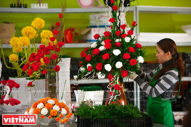 Les fleurs coupées, un produit phare de la société Rung hoa Da Lat.