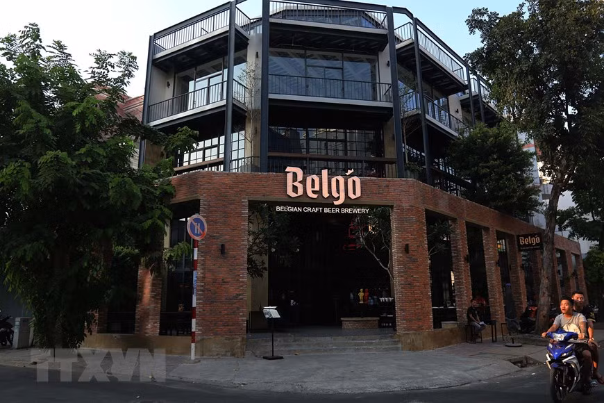  Une brasserie dans la rue Ngo Thoi Nhiem (3e arrondissement) déserte pendant l'épidémie de COVID-19. 