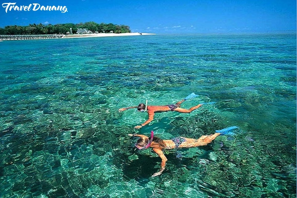 L’eau turquoise qui baigne Cu Lao Cham fait de l’île un vrai paradis.Photo: Travel Danang.