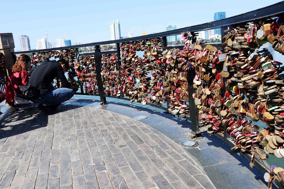 Des serrures d'amour.