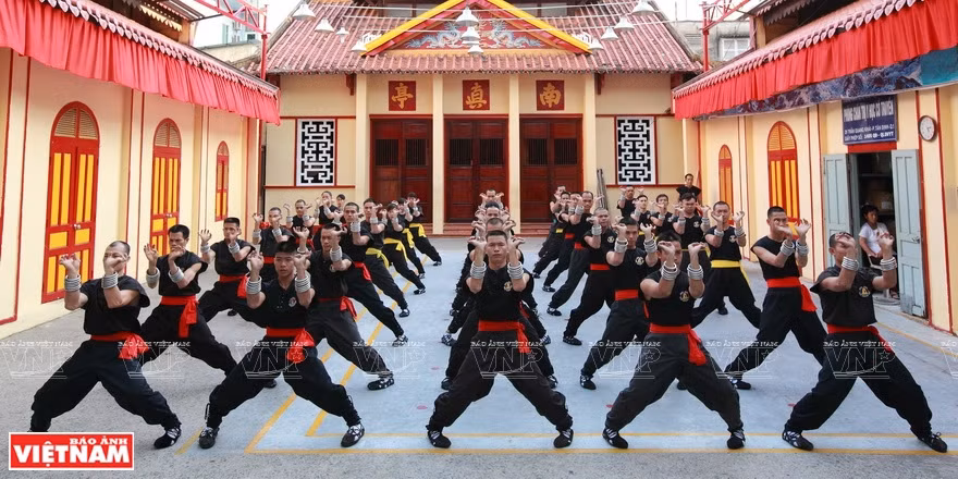 Les arts martiaux traditionnels vietnamiens réunissent une centaine d’écoles différentes . Photo : archives de la VI 