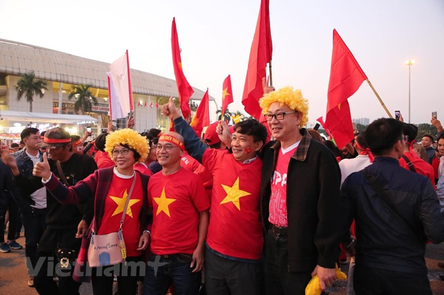 L’équipe vietnamienne est en train de dominer le groupe G. Photo: Vietnam+