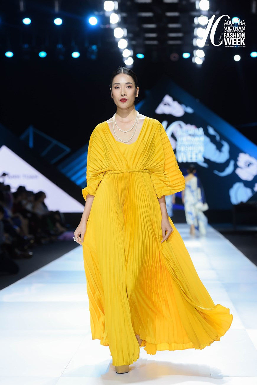 La collection «Yen» est également un événement marquant de la maturité de la marque, de même qu'Adrian Anh Tuan après plus d'une décennie de travail. Photo: Vietnam+