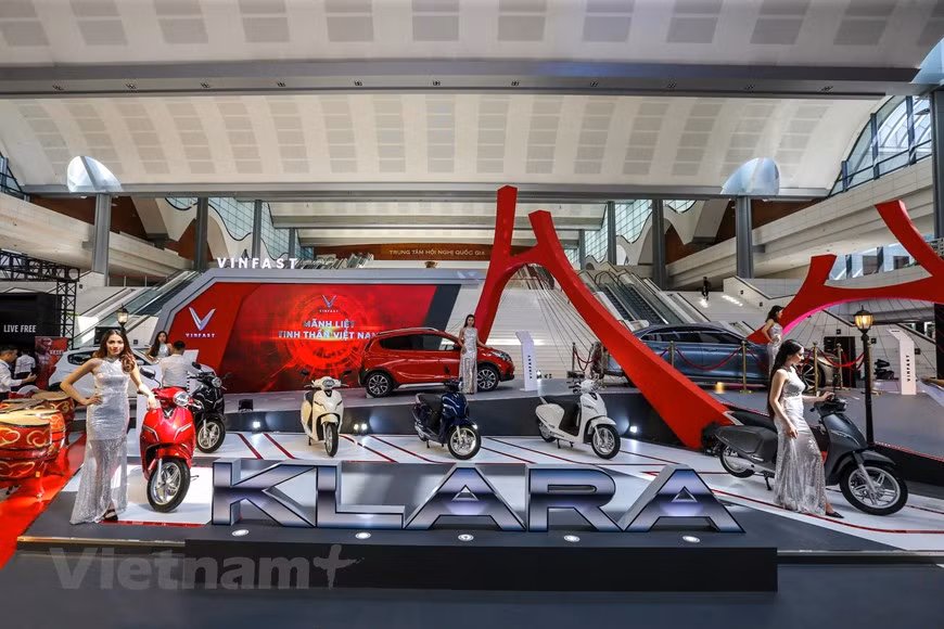 Le stand de Vinfast. 