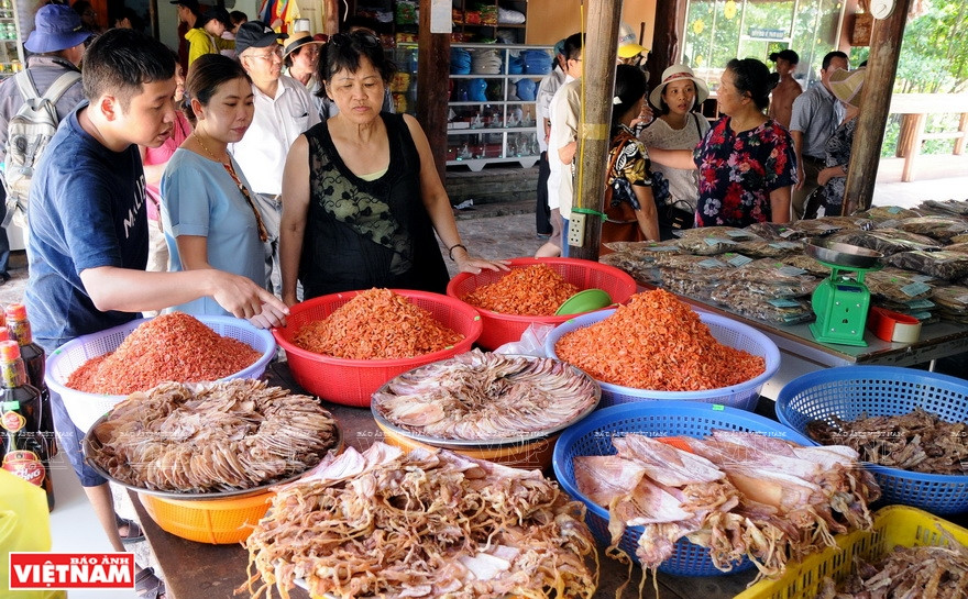 Des fruits de mer séchés du Cap Cà Mau. 
