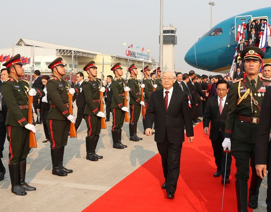 A l'aéroport international de Wattay.